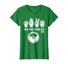 Load image into Gallery viewer, Carpenter Gifts Rock Paper Scissors Table Saw T-Shirt Funny

