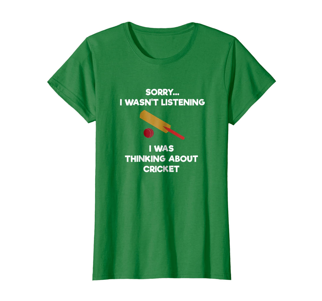 Cricket Game T-Shirt - Funny Listening - Bat