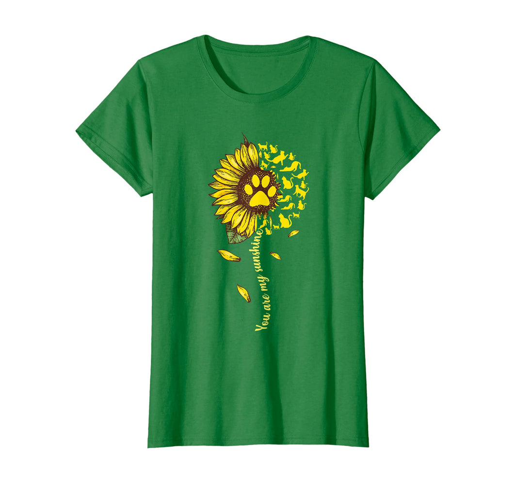 Funny shirts V-neck Tank top Hoodie sweatshirt usa uk au ca gifts for You Are My Sunshine Cat Lovers Sunflower Back Side T-shirt 1015913