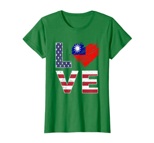 Funny shirts V-neck Tank top Hoodie sweatshirt usa uk au ca gifts for USA Taiwan Flag Heart Taiwanese American Flag Shirt 1914053
