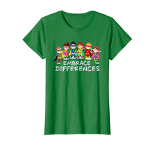 Load image into Gallery viewer, Funny shirts V-neck Tank top Hoodie sweatshirt usa uk au ca gifts for Embrace Differences Autism Awareness Superhero Kids T Shirt 699707
