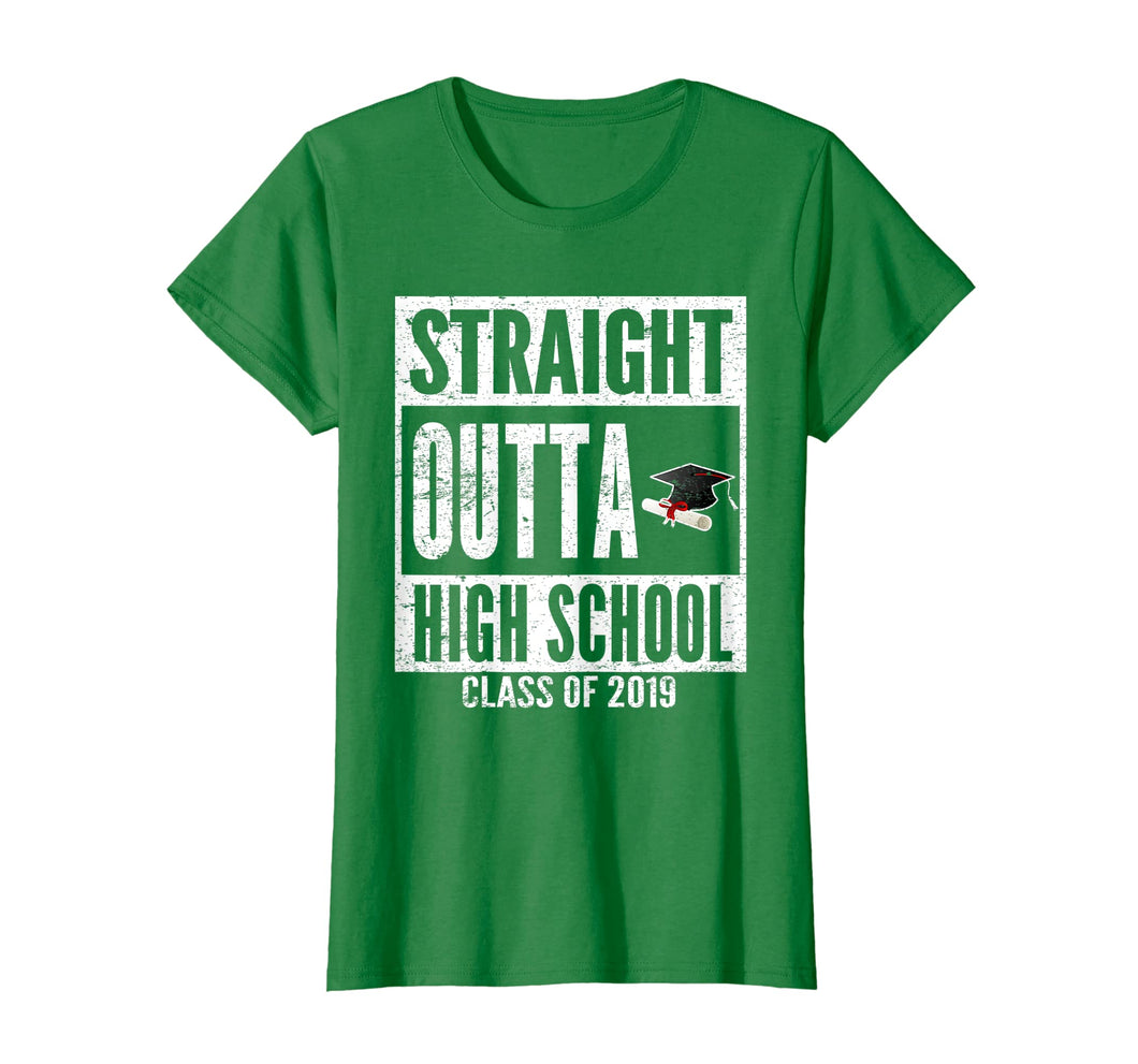 Funny shirts V-neck Tank top Hoodie sweatshirt usa uk au ca gifts for Straight Outta High School Class 2019 Graduation Gift Tee 1163665