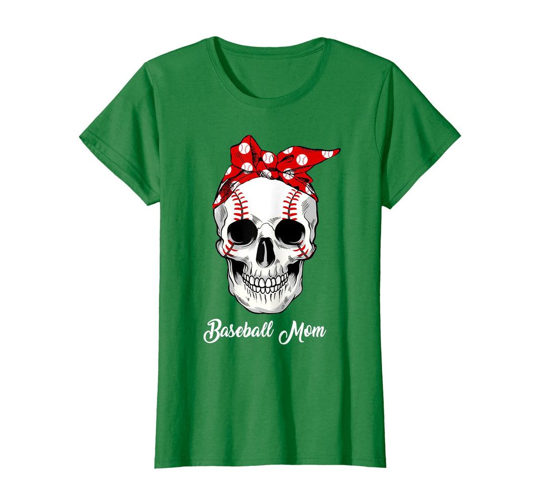 Funny shirts V-neck Tank top Hoodie sweatshirt usa uk au ca gifts for Skull Baseball Mom Shirt For Women 1256424