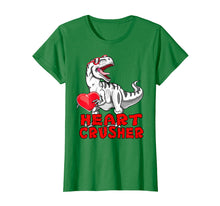 Load image into Gallery viewer, Funny shirts V-neck Tank top Hoodie sweatshirt usa uk au ca gifts for Dinosaur Shirt Valentines Day Heart Crusher T Rex Boys Kids 1742943
