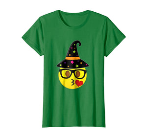 Funny shirts V-neck Tank top Hoodie sweatshirt usa uk au ca gifts for Funny Halloween Emoji Witch Nerd Kissy Face T-Shirt 1069535