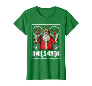 Funny shirts V-neck Tank top Hoodie sweatshirt usa uk au ca gifts for Hail Santa Sleigher Heavy Metal Ugly Christmas Shirt 77605