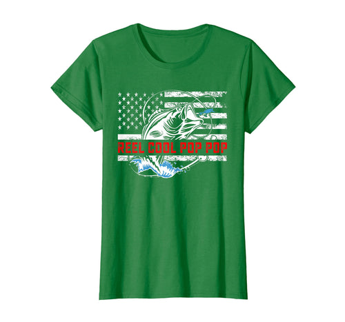 Funny shirts V-neck Tank top Hoodie sweatshirt usa uk au ca gifts for Reel Cool Pop Pop Shirt American Flag Fishing Birthday Gifts 352705