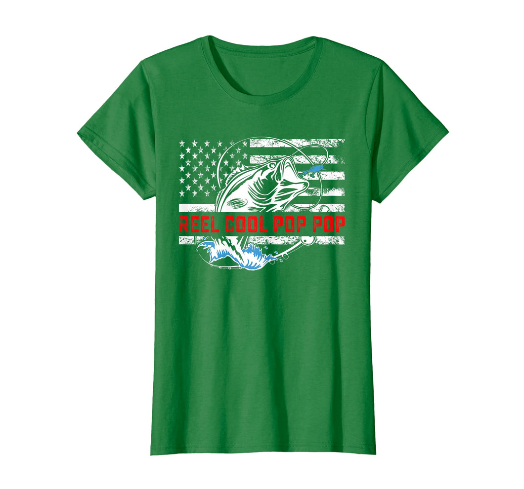 Funny shirts V-neck Tank top Hoodie sweatshirt usa uk au ca gifts for Reel Cool Pop Pop Shirt American Flag Fishing Birthday Gifts 352705
