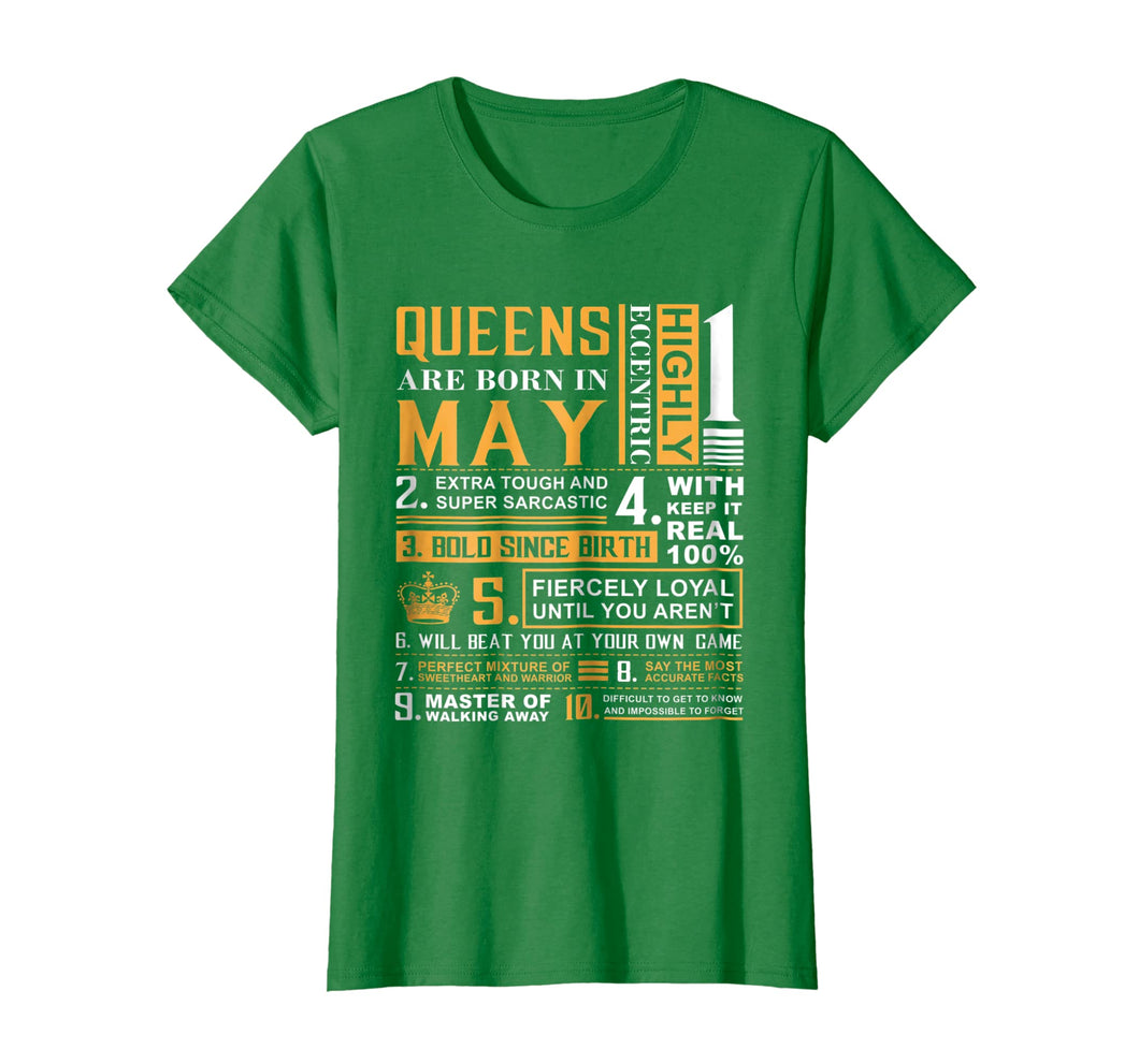 May Birthday Gifts - Queens Are Born In May T-Shirt