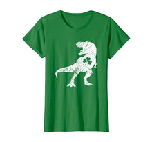Load image into Gallery viewer, Dinosaur Shamrock Green St Patrick&#39;s Day Gifts Boys Kids T-Shirt-2466370
