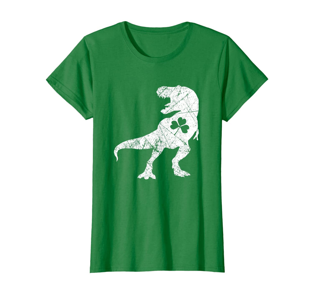 Dinosaur Shamrock Green St Patrick's Day Gifts Boys Kids T-Shirt-2466370