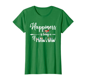 Womens Grandma Shirt Happiness is Being a Mawmaw Gifts Floral T-Shirt-2245018
