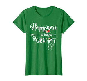 Womens Grandma Shirt Happiness is Being a Grammy Gifts Floral T-Shirt-3128860