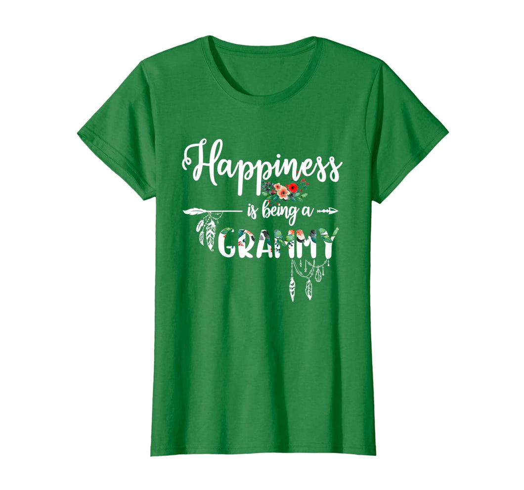 Womens Grandma Shirt Happiness is Being a Grammy Gifts Floral T-Shirt-3128860