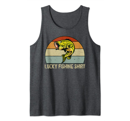 Lucky Bass Fishing Bass Fisherman Gifts Tank Top-3130706