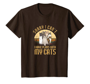 Funny shirts V-neck Tank top Hoodie sweatshirt usa uk au ca gifts for Sorry I Can't I Have Plan With My Cats Today T-Shirt 1232860