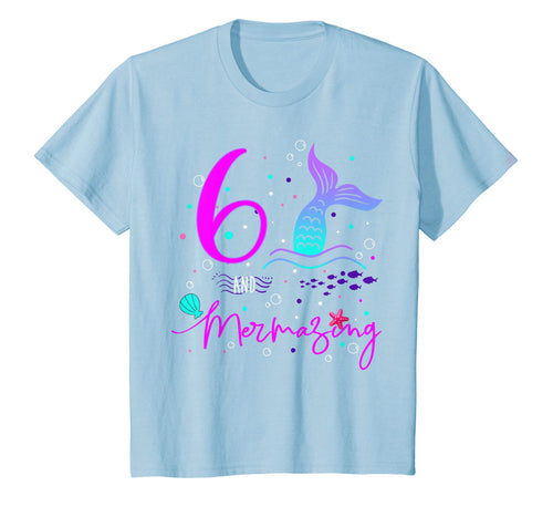 Funny shirts V-neck Tank top Hoodie sweatshirt usa uk au ca gifts for Kids 6 Years Old 6th Birthday Mermaid Shirt Girl Daughter Gift Pa 450705