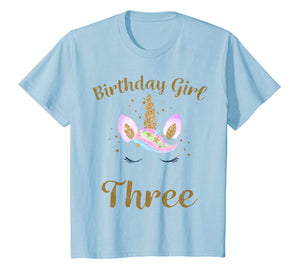 Funny shirts V-neck Tank top Hoodie sweatshirt usa uk au ca gifts for Kids 3rd Birthday Girl Shirt Unicorn Third Birthday Girl Outfit 2609671