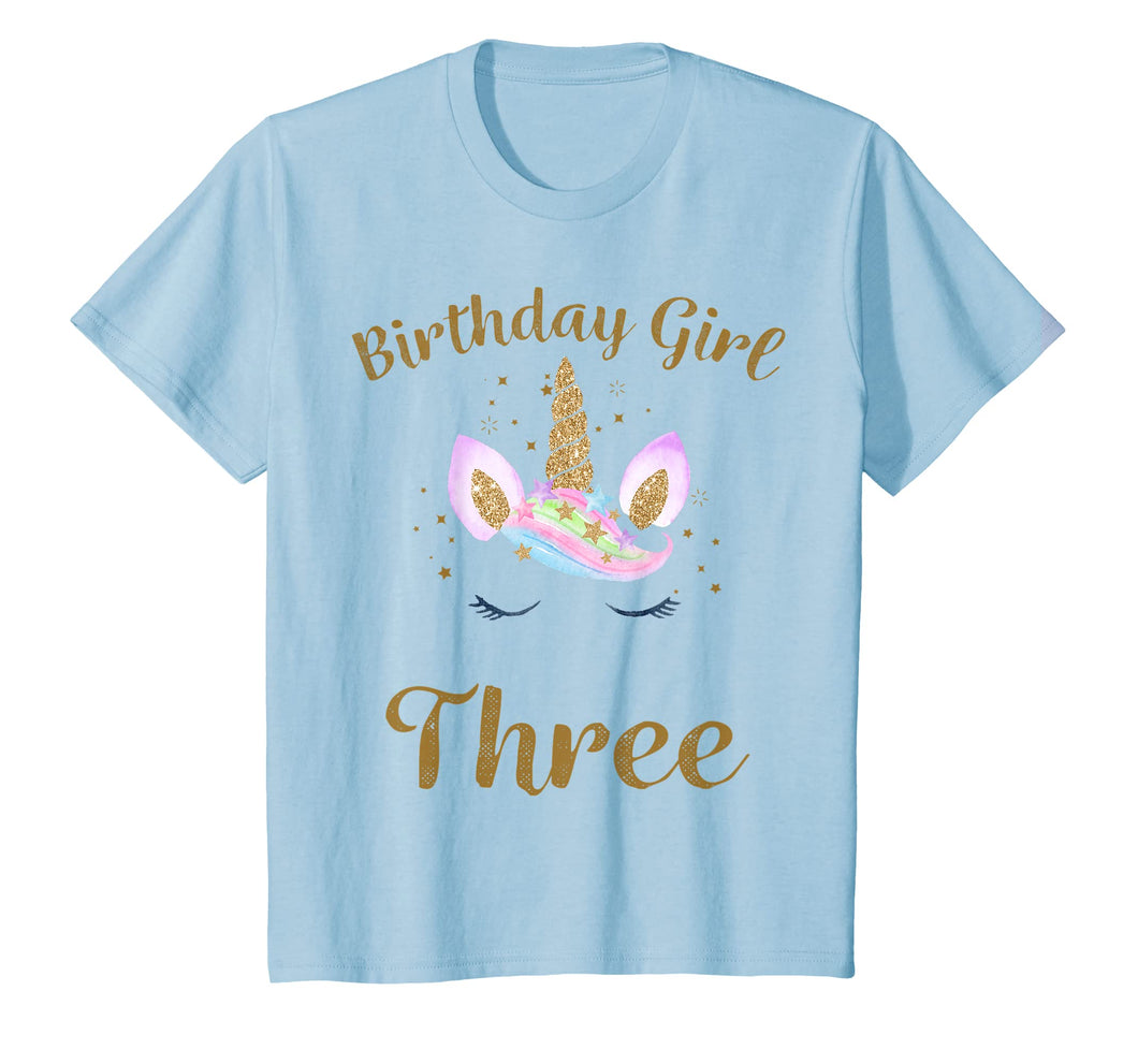Funny shirts V-neck Tank top Hoodie sweatshirt usa uk au ca gifts for Kids 3rd Birthday Girl Shirt Unicorn Third Birthday Girl Outfit 2609671