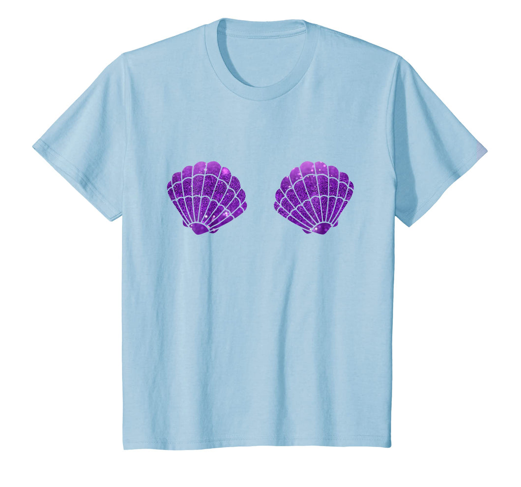 Mermaid Shell Top Festival Seashell Bra Party Shirt
