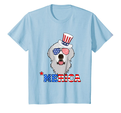 Merica Funny Great Pyrenees 4th Of July Gifts Tee