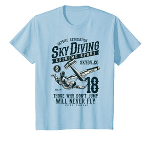Skydiving T Shirt Parachuting T-Shirt Skydive Tee Skydiver