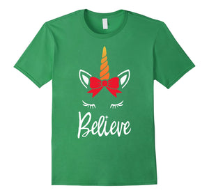 Funny shirts V-neck Tank top Hoodie sweatshirt usa uk au ca gifts for Unicorn Believe Christmas T-Shirt - I Want to Believe 2387195