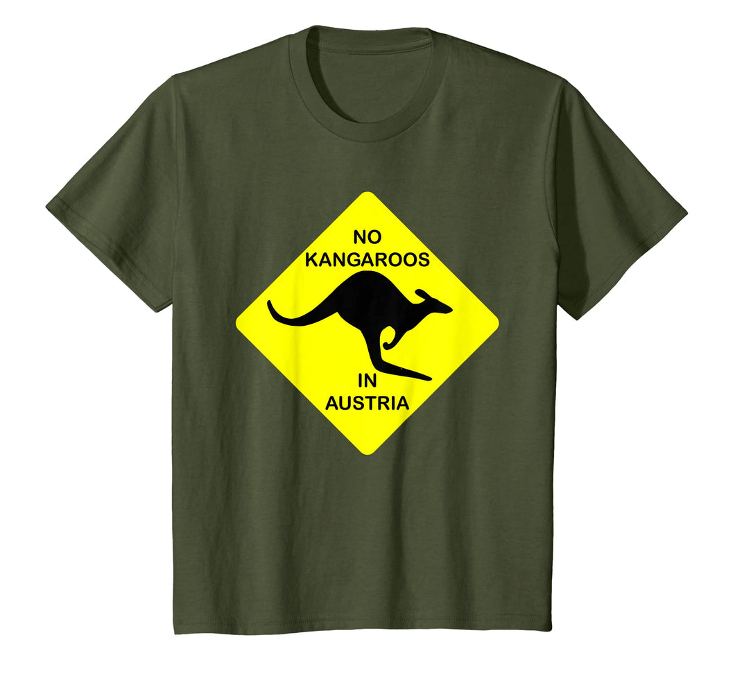 Funny shirts V-neck Tank top Hoodie sweatshirt usa uk au ca gifts for No Kangaroos In Austria Funny T-Shirt Yellow Sign Gift Tee 1048524