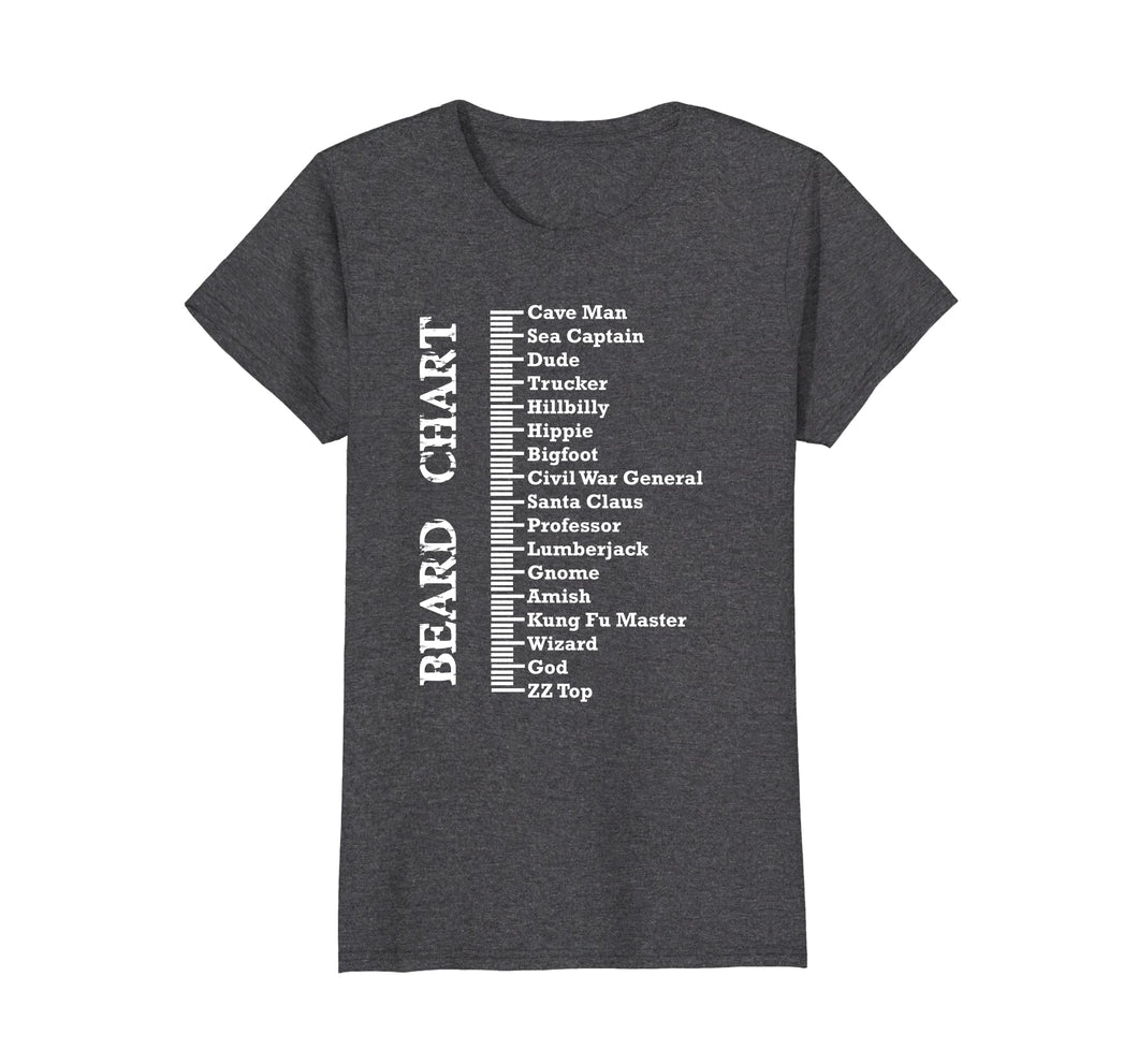 Mens Beard Measurement Chart Beard T-Shirt For Bearded Men
