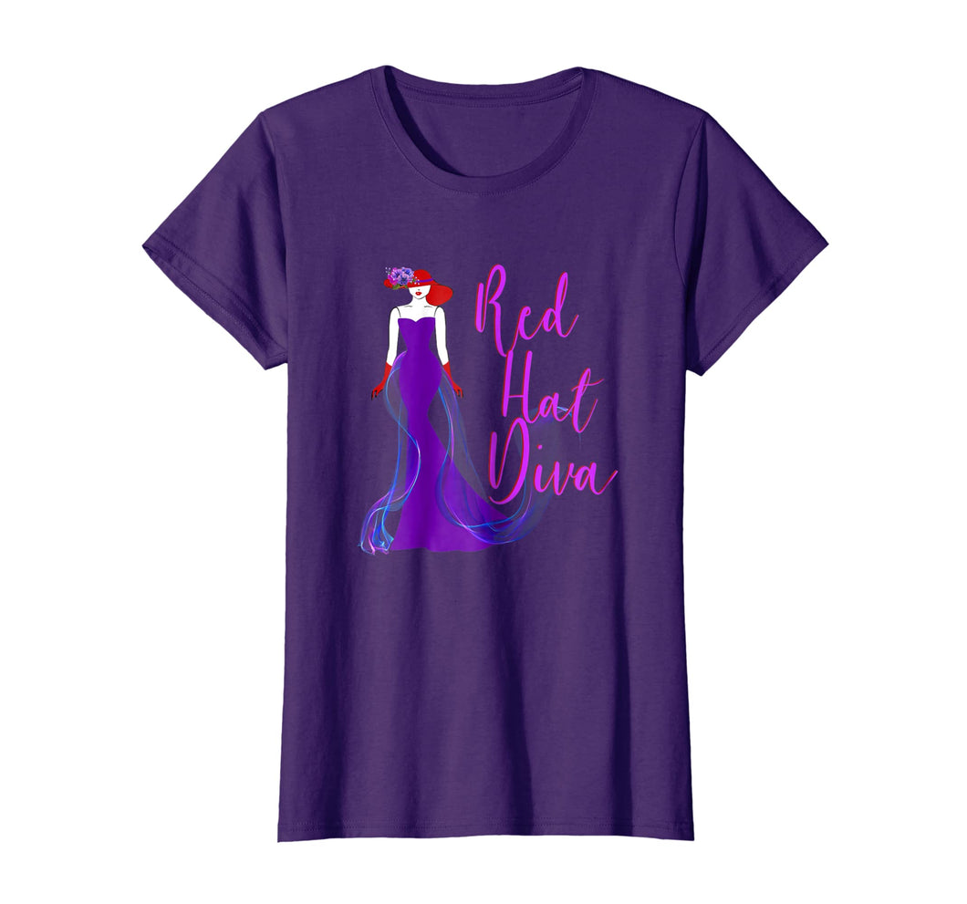 Funny shirts V-neck Tank top Hoodie sweatshirt usa uk au ca gifts for Red Hat Diva Vintage Style T Shirt 1233844