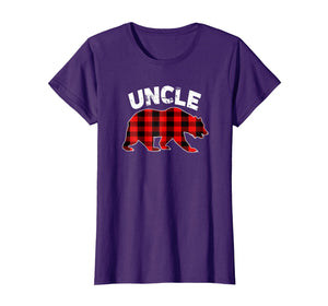 Funny shirts V-neck Tank top Hoodie sweatshirt usa uk au ca gifts for Red Plaid Uncle Bear Buffalo Matching Family Pajama T-Shirt 2119200