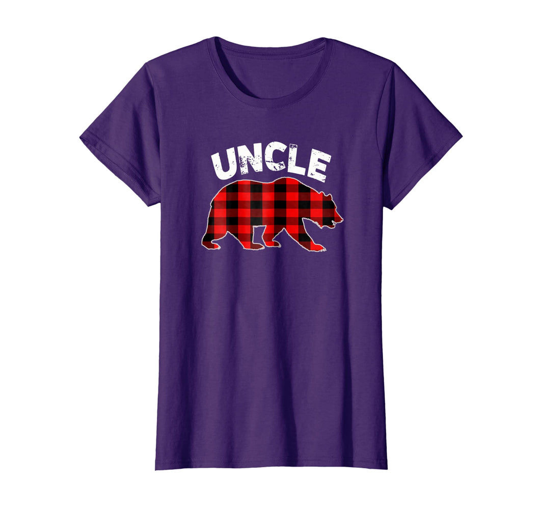Funny shirts V-neck Tank top Hoodie sweatshirt usa uk au ca gifts for Red Plaid Uncle Bear Buffalo Matching Family Pajama T-Shirt 2119200