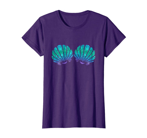 Mermaid Sea Shell Bra Costume T-Shirt