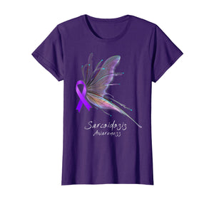 Funny shirts V-neck Tank top Hoodie sweatshirt usa uk au ca gifts for SARCOIDOSIS Awareness Shirt - butterfly T-Shirt 2661867