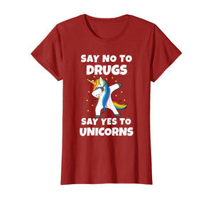 Say No To Drugs Say Yes To Unicorns Red Ribbon Week T-Shirt