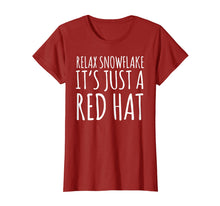 Load image into Gallery viewer, Funny shirts V-neck Tank top Hoodie sweatshirt usa uk au ca gifts for Relax It&#39;s Just A Red Hat Shirt MAGA Trump 2020 Shirt Gift 564667
