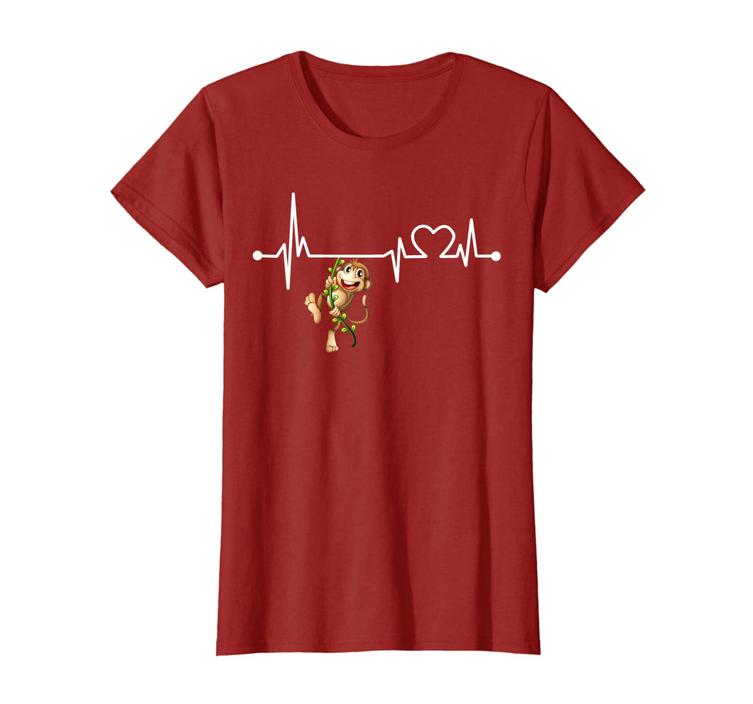 Funny shirts V-neck Tank top Hoodie sweatshirt usa uk au ca gifts for Monkey Heartbeat T-Shirt Funny Animal Cool Lover Gift 2025828