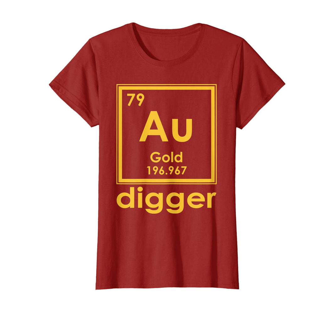 Funny shirts V-neck Tank top Hoodie sweatshirt usa uk au ca gifts for Gold Digger Tshirt Periodic Table Of Elements Geek Shirt 2481012