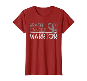 Funny shirts V-neck Tank top Hoodie sweatshirt usa uk au ca gifts for Brain Cancer Warrior T-Shirt Gray Awareness Ribbon 2605547