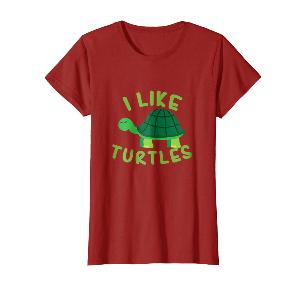 I Like Turtles Tortoise Sea Animal Funny T-Shirt Gift