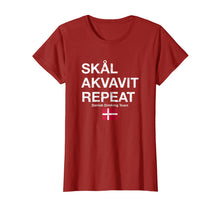 Load image into Gallery viewer, Funny shirts V-neck Tank top Hoodie sweatshirt usa uk au ca gifts for Skal, Akvavit, Repeat Danish Dansk T-Shirt Denmark Danmark 898482
