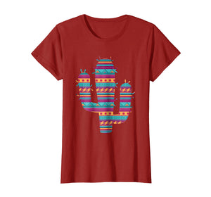 Funny shirts V-neck Tank top Hoodie sweatshirt usa uk au ca gifts for Serape Ethnic Mexican Spanish Style Cactus T-Shirt 1977019