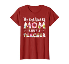 Load image into Gallery viewer, Funny shirts V-neck Tank top Hoodie sweatshirt usa uk au ca gifts for The Best Kind Of Mom Raises A Teacher Flower T-shirt Gift 1563622
