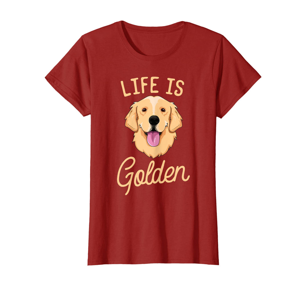Funny shirts V-neck Tank top Hoodie sweatshirt usa uk au ca gifts for Life Is Golden Retriever T-Shirt Women Kids Dog Owner Gift 2671757