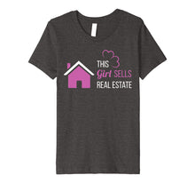 Load image into Gallery viewer, Funny shirts V-neck Tank top Hoodie sweatshirt usa uk au ca gifts for This Girl Sells Real Estate TShirt - Female Realtor Gift Tee 3084798
