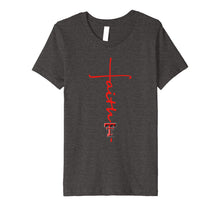 Load image into Gallery viewer, Funny shirts V-neck Tank top Hoodie sweatshirt usa uk au ca gifts for Texas Tech Red Raiders Faith In Cross Shape T-Shirt 831056

