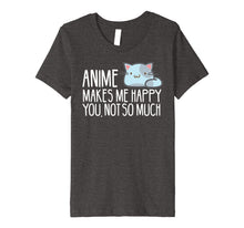 Load image into Gallery viewer, Funny shirts V-neck Tank top Hoodie sweatshirt usa uk au ca gifts for Anime Shirt | Anime Makes Me Happy 1086449
