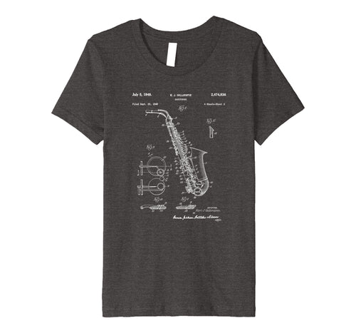 Funny shirts V-neck Tank top Hoodie sweatshirt usa uk au ca gifts for Vintage Patent Print Saxophone Player T-Shirt 234465