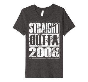 Funny shirts V-neck Tank top Hoodie sweatshirt usa uk au ca gifts for Funny Straight Outta 2008 T-shirt 12nd Birthday Vintage Gift 1824991