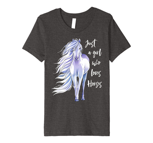 Funny shirts V-neck Tank top Hoodie sweatshirt usa uk au ca gifts for Just A Girl Who Loves Horses Shirt Horse Riding Women Gifts 1523077